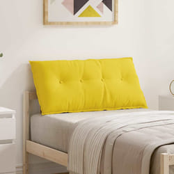 Coussin De Dos Jaune Clair 100 X 19 X 50 Cm Tissu Vidaxl