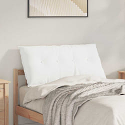Coussin De Dos Blanc 100 X 19 X 50 Cm Tissu Vidaxl