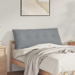 Coussin De Dos Gris Clair 120 X 19 X 50 Cm Tissu Vidaxl
