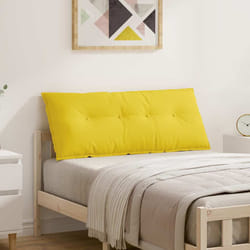 Coussin De Dos Jaune Clair 120 X 19 X 50 Cm Tissu Vidaxl