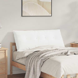 Coussin De Dos Blanc 120 X 19 X 50 Cm Tissu Vidaxl