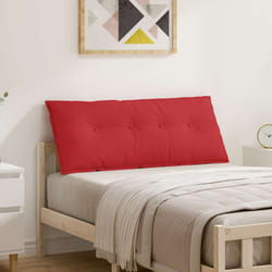 Coussin De Dos Rouge 120 X 19 X 50 Cm Tissu Vidaxl