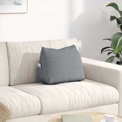 Coussin De Dos Gris Clair 45 X 20 X 35 Cm Tissu Vidaxl