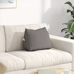 Coussin De Dos Taupe 45 X 20 X 35 Cm Tissu Vidaxl