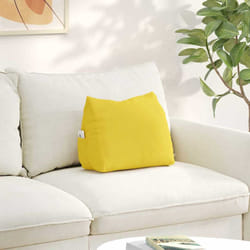 Coussin De Dos Jaune Clair 45 X 20 X 35 Cm Tissu Vidaxl
