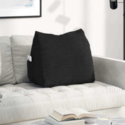 Coussin De Dos Noir 60 X 20 X 50 Cm Tissu Vidaxl