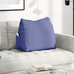 Coussin De Dos Bleu Denim 60 X 20 X 50 Cm Tissu Vidaxl