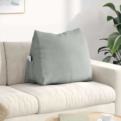 Coussin De Dos Gris Clair 60 X 20 X 50 Cm Vidaxl