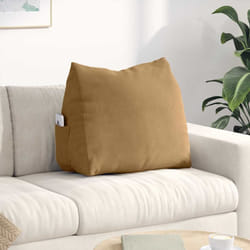 Coussin De Dos Marron 60 X 20 X 50 Cm Tissu En Velours Côtelé Vidaxl