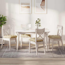 Coussins De Siège 4 Pcs Crème 40 X 40 X 12 Cm Tissu Vidaxl