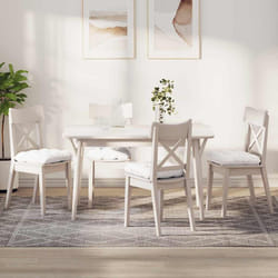 Coussins De Siège 4 Pcs Blanc 40 X 40 X 12 Cm Tissu Vidaxl
