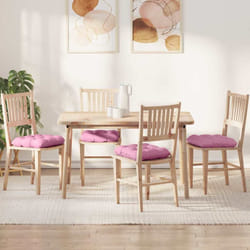 Coussins De Siège 4 Pcs Rose 40 X 40 X 12 Cm Tissu Vidaxl