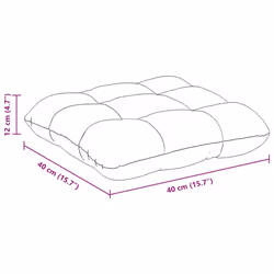 Coussins De Siège 4 Pcs Taupe 40 X 40 Cm Tissu En Microfibre Vidaxl - Vue supplémentaire 2