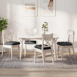 Coussins De Siège 4 Pcs Gris Foncé 40 X 40 Cm Vidaxl