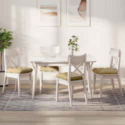 Coussins De Siège 4 Pcs Vert Gris 40 X 40 Cm Vidaxl