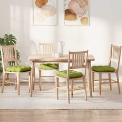 Coussins De Siège 4 Pcs Vert Clair 45 X 45 X 12 Cm Tissu Vidaxl