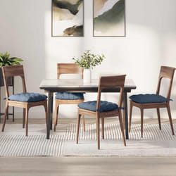 Coussins De Siège 4 Pcs Bleu 40 X 40 X 6 Cm Vidaxl