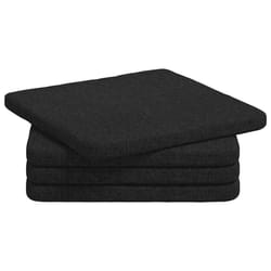 Coussins De Siège 4 Pcs Noir 40 X 40 X 3 Cm Tissu Vidaxl