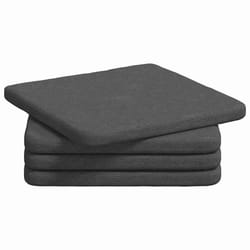 Coussins De Siège 4 Pcs Gris Foncé 40 X 40 X 3 Cm Vidaxl