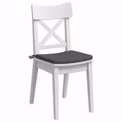Coussins De Siège 4 Pcs Gris Foncé 40 X 40 X 3 Cm Vidaxl - Vue supplémentaire 2