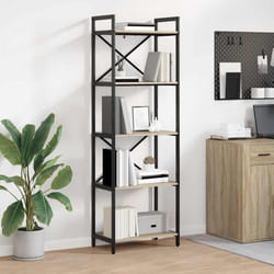 Étagère Chêne Sonoma 56 X 34 X 171 Cm Bois D'Ingénierie Vidaxl