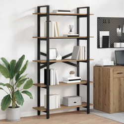 Étagère Chêne Artisanal 100 X 33,5 X 178 Cm Bois D'Ingénierie Vidaxl