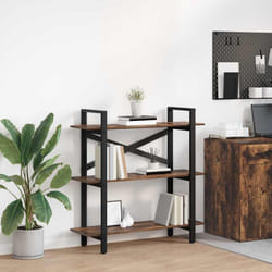 Étagère Chêne Fumé 100 X 33,5 X 102 Cm Bois D'Ingénierie Vidaxl