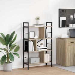 Étagère Chêne Sonoma 75 X 30 X 123,5 Cm Bois D'Ingénierie Vidaxl