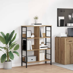 Étagère Chêne Artisanal 82 X 32 X 112 Cm Bois D'Ingénierie Vidaxl