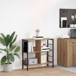 Étagère Chêne Artisanal 82 X 32 X 79 Cm Bois D'Ingénierie Vidaxl