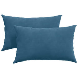 Coussins De Canapé 2 Pcs Bleu 50 X 30 Cm Vidaxl
