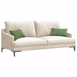 Coussins De Canapé 2 Pcs Vert Clair 50 X 30 Cm Vidaxl - Vue supplémentaire 2