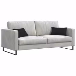 Coussins De Canapé 2 Pcs Noir 50 X 30 Cm Vidaxl - Vue supplémentaire 2