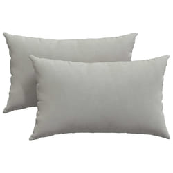Coussins De Canapé 2 Pcs Gris Clair 50 X 30 Cm Tissu Vidaxl