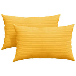 Coussins De Canapé 2 Pcs Jaune Clair 50 X 30 Cm Vidaxl