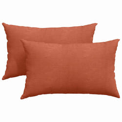 Coussins De Canapé 2 Pcs Rouge Orange 50 X 30 Cm Vidaxl