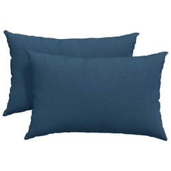 Coussins De Canapé 2 Pcs Bleu 60 X 40 Cm Tissu Vidaxl