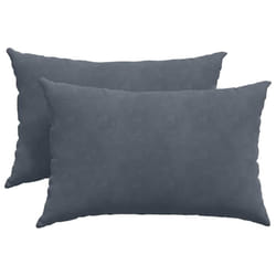 Coussins De Canapé 2 Pcs Gris Foncé 60 X 40 Cm Vidaxl