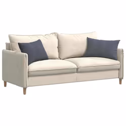 Coussins De Canapé 2 Pcs Gris Foncé 60 X 40 Cm Vidaxl - Vue supplémentaire 2