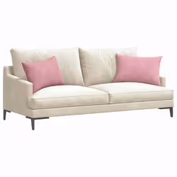 Coussins De Canapé 2 Pcs Rose 60 X 40 Cm Vidaxl - Vue supplémentaire 2