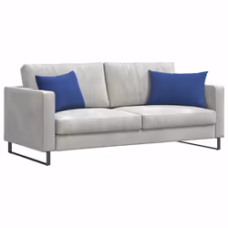 Coussins De Canapé 2 Pcs Bleu Police 60 X 40 Cm Vidaxl - Vue supplémentaire 2