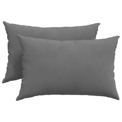 Coussins De Canapé 2 Pcs Gris Foncé 60 X 40 Cm Tissu Vidaxl