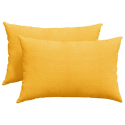 Coussins De Canapé 2 Pcs Jaune Clair 60 X 40 Cm Vidaxl