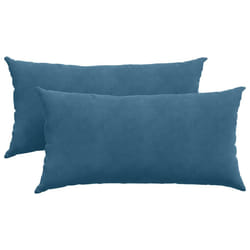Coussins De Canapé 2 Pcs Bleu 80 X 40 Cm Vidaxl
