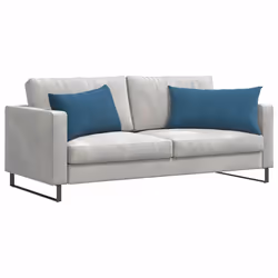 Coussins De Canapé 2 Pcs Bleu 80 X 40 Cm Vidaxl - Vue supplémentaire 2
