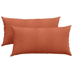 Coussins De Canapé 2 Pcs Rouge Orange 80 X 40 Cm Vidaxl