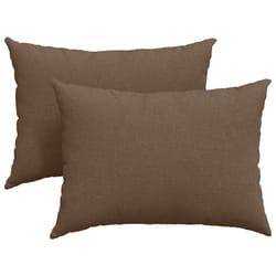 Coussins De Canapé 2 Pcs Marron 70 X 50 Cm Tissu Vidaxl
