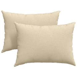 Coussins De Canapé 2 Pcs Crème 70 X 50 Cm Tissu Vidaxl