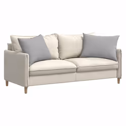 Coussins De Canapé 2 Pcs Gris Nuage 70 X 50 Cm Tissu Vidaxl - Vue supplémentaire 2