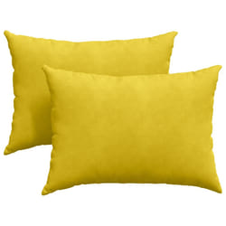 Coussins De Canapé 2 Pcs Jaune 70 X 50 Cm Vidaxl